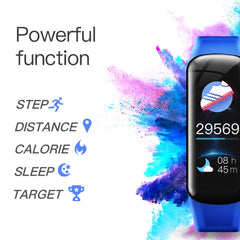 DOMIN0 C1S Pulsera inteligente con pantalla a color IPS de 0,96 pulgadas