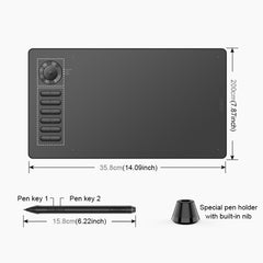 Tableta gráfica electrónica táctil inteligente VEIKK A15PRO