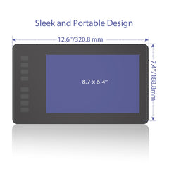 HUION Inspiroy Series H950P 5080LPI Tableta gráfica de dibujo