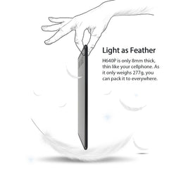HUION Inspiroy Series H640P 5080LPI Tableta gráfica de dibujo