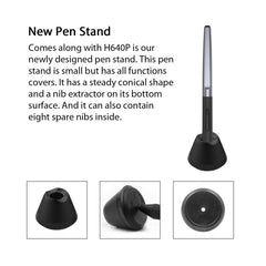 HUION Inspiroy Series H640P 5080LPI Tableta gráfica de dibujo