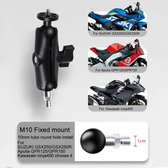 Soporte fijo para motocicleta con biela de 6...