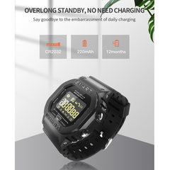 Lokmat MK22 Reloj inteligente con pantalla LCD FSTN de 1,21 pulgadas