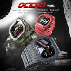Lokmat OCEAN Reloj inteligente con pantalla táctil TFT de 1,14 pulgadas