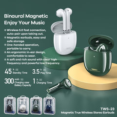 Remax Proda TWS-23 Auriculares inalámbricos magnéticos verdaderos