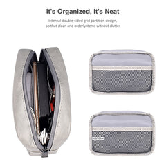 Bolsa de cuero para accesorios digitales portátiles DY03