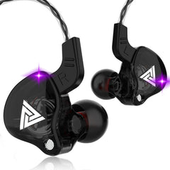 QKZ AK6 Auricular deportivo de subwoofer con...