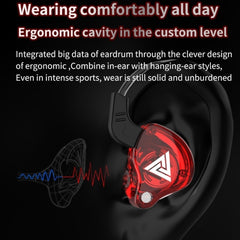QKZ AK6 Auricular deportivo de subwoofer con...