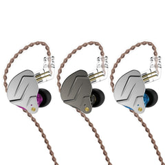 KZ ZSN Pro Ring Iron Hybrid Drive Metal Auri...