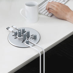 Base fija de almacenamiento de cable de datos de disco R-JUST BJ15