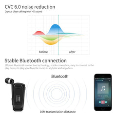 Auricular Bluetooth Lavalier con reducción de ruido Fineblue F990