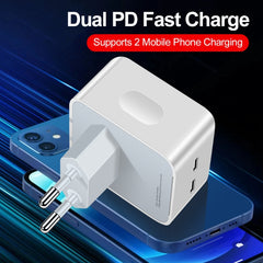 Cargador de puertos doble USB-C/Tipo-C PD de...