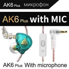 QKZ AK6 PLUS HiFi Bass Cable de audio desmon...