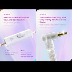 QKZ AK6 PLUS HiFi Bass Cable de audio desmon...