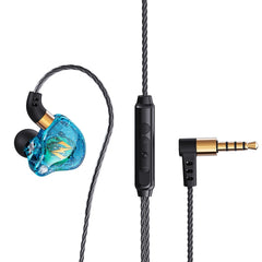 Auriculares deportivos para correr con música controlada por cable QKZ ZEN en la oreja
