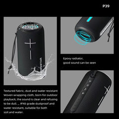 Altavoz Bluetooth impermeable para exteriores HOPESTAR P39