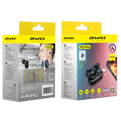 awei T13Pro Bluetooth V5.1 Auriculares depor...