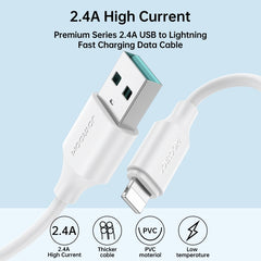 JOYROOM S-UL012A9 2.4A USB a cable de datos ...