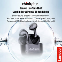 Lenovo LP40 TWS Auricular inalámbrico Blueto...