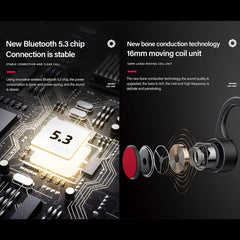 Auriculares deportivos Bluetooth inalámbricos de conducción ósea