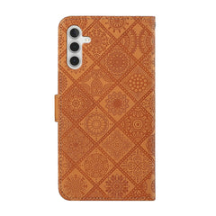 Estuche para teléfono de cuero con patrón en...