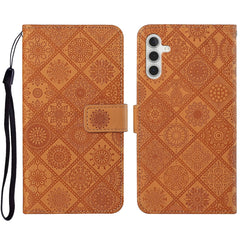 Estuche para teléfono de cuero con patrón en...