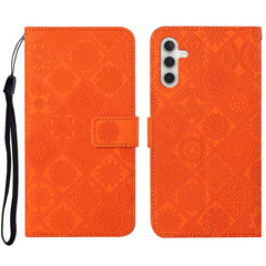 Estuche para teléfono de cuero con patrón en...