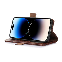 Estuche para teléfono RFID de cuero genuino ...
