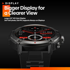 Zeblaze Ares 3 Reloj inteligente con pantalla IPS de 1,52 pulgadas