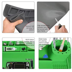 BEST S-190 Almohadilla de silicona resistente a altas temperaturas