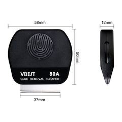 BEST VBST-80A Juego de raspadores para quitar pegamento de acero inoxidable