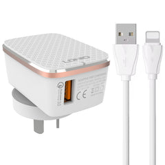 Cargador rápido USB LDNIO A1204Q QC3.0 de 18...