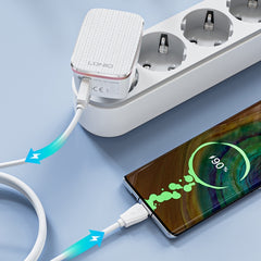 Cargador rápido USB LDNIO A1204Q QC3.0 de 18...