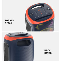 Altavoz Bluetooth con micrófono dual para exteriores HOPESTAR PARTY130