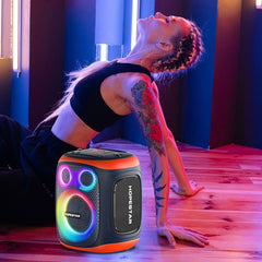 Altavoz Bluetooth con micrófono dual para exteriores HOPESTAR PARTY130