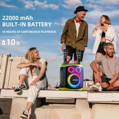 Altavoz Bluetooth con micrófono dual para exteriores HOPESTAR PARTY130