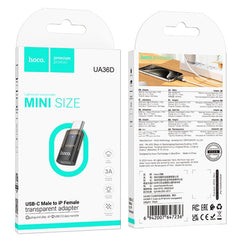 Adaptador OTG transparente hoco UA36D USB-C/...