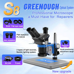 Conjunto de microscopio estereoscópico trino...