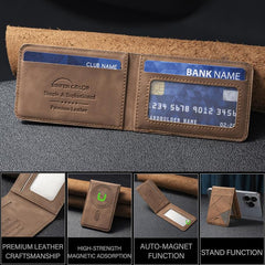 Magnetic Wallet Card Bag Case