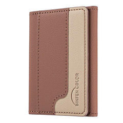 Color Matching Magnetic Wallet Card Bag Case