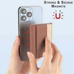 Color Matching Magnetic Wallet Card Bag Case