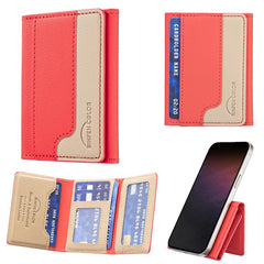 Color Matching Magnetic Wallet Card Bag Case