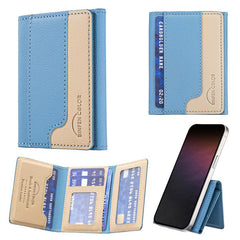Color Matching Magnetic Wallet Card Bag Case