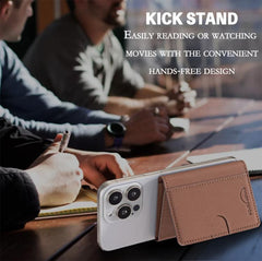 Solid Color Magnetic Wallet Card Bag Case