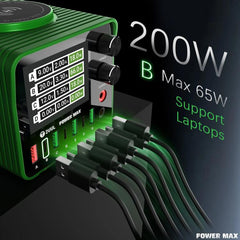 2UUL PC01 POWER MAX 200W Multi-Port Charger ...