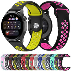 xDfind Two-color Silicone Watch Band, 20mm