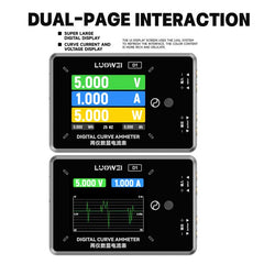 Amperímetro digital curvo Luowei LW-D1