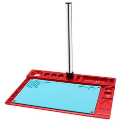 Base de soporte para microscopio con almohadilla de silicona resistente al calor