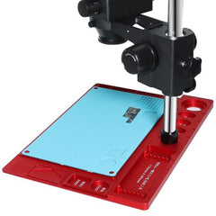 Base de soporte para microscopio con almohadilla de silicona resistente al calor