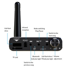 Adaptador de audio AUX Bluetooth portátil co...